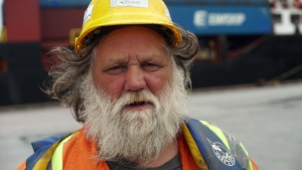 Clifford, a Newfoundland longshoremen in Argentia, Newfoundland.