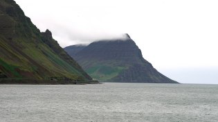 The Bruarfoss sails along the west coast of Iceland.